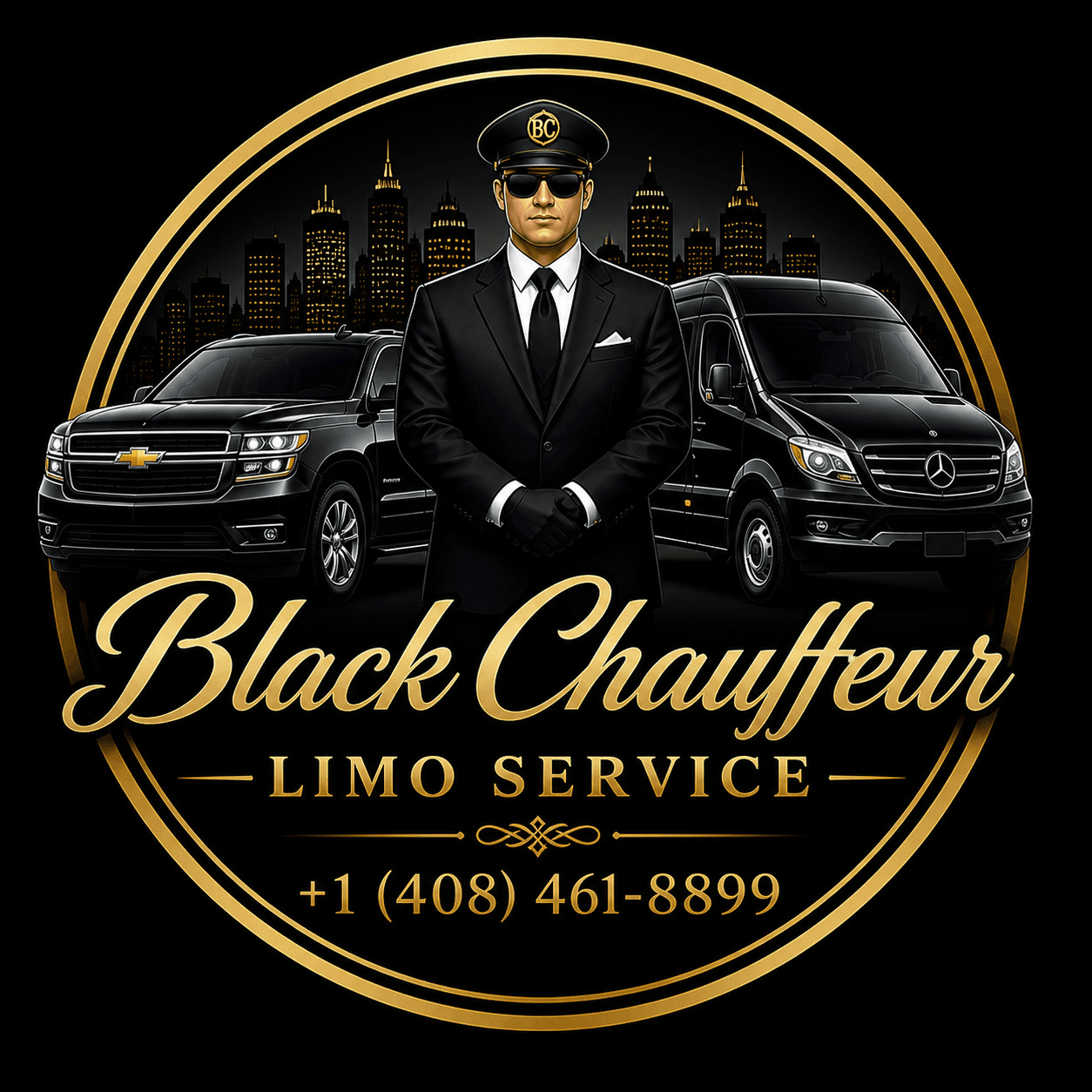 Black Chauffeur Limo Service