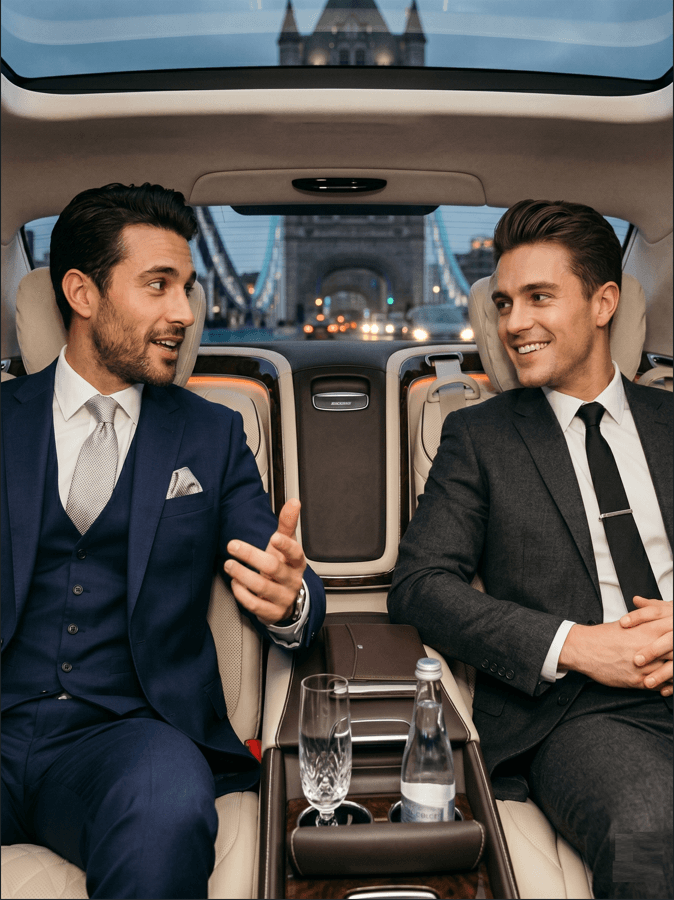 Executive chauffeur service for business travel and roadshows