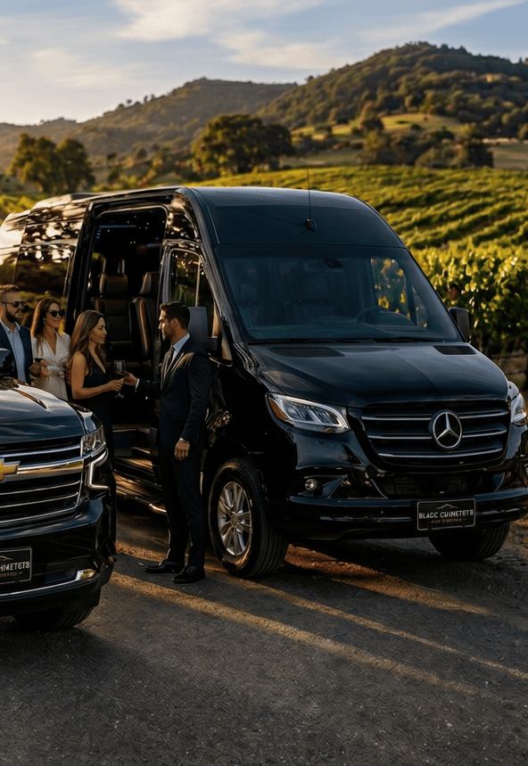 Wine country chauffeur service for private scenic trips